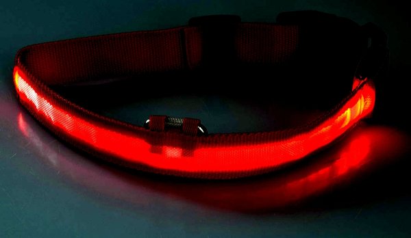 Halsband LED beleuchtet für Hunde MANTRAILER RETTUNGSHUND