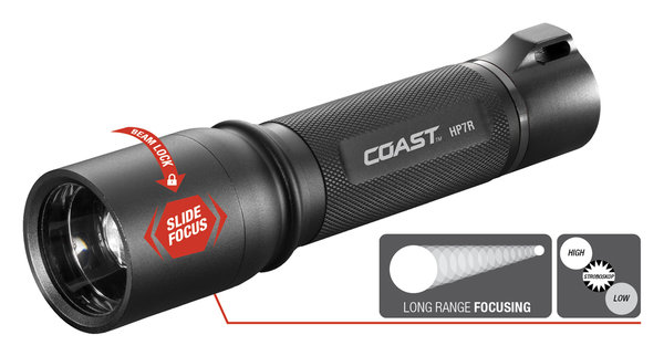 Coast HP7R LED Taschenlampe | inkl. Akkus